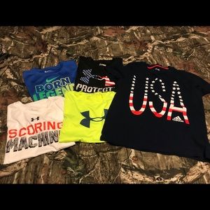 Boys under amour Nike adidas bundle